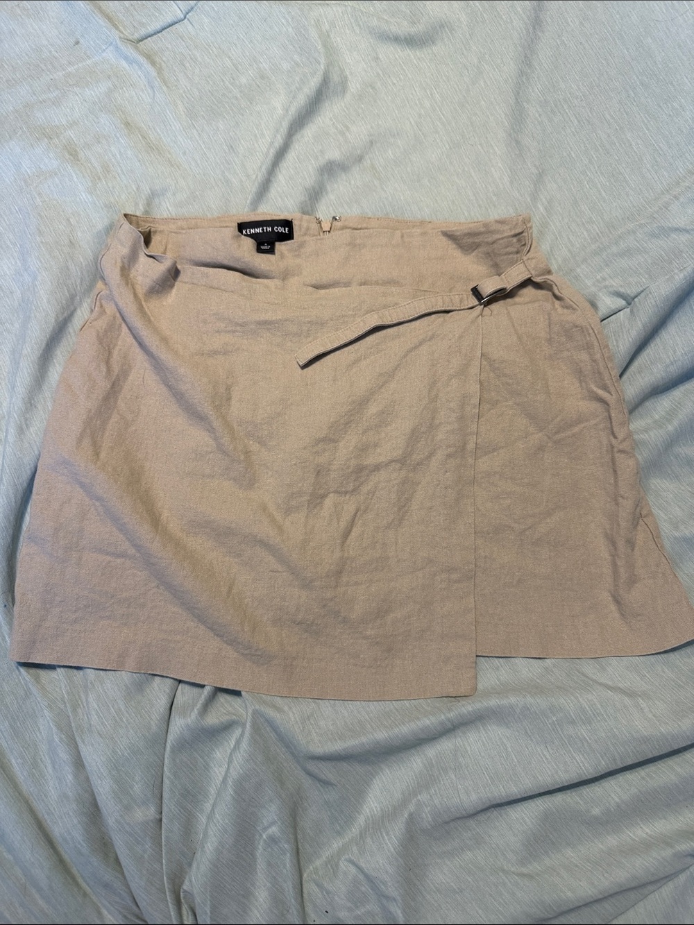 Kenneth Cole Cream Wrap Skort